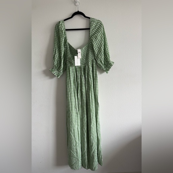 NWT Faithfull Lilou Smocked Maxi Dress - Picture 2 of 9